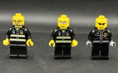 Konvolut 3 LEGO City Minifiguren Cty0047 Cty0174 Cty0088 -- alle haben Risse