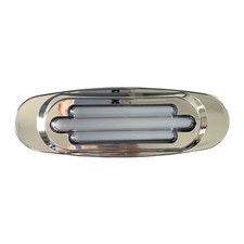 10X16LED White Truck Trailer Side Marker Turn Signal Lights Chrome 12V for Truck