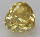 0.29 Carat Vivid Yellow SI2 Pear Shape Natural Enhanced Diamond 4.25X3.95m VIDEO