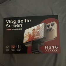 Magnetic Phone Vlog Selfie Monitor Screen, HD Wireless Recording HS16 NiB 