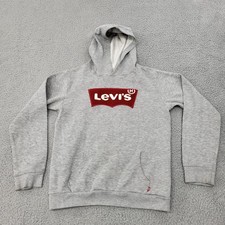 Levi's Hoodie Boys Youth XL Gray Patch Logo Pullover
