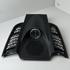 2015 Porsche Cayenne Front Center Dash Clock W Speaker Grille Oem
