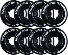 ST360 92A Roller Skate Wheels 8-Pack  Color Options - Indoor Outdoor - Use fo