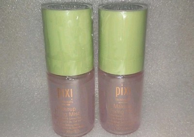 Pixi Fixing Mist Rose Water & Green Tea Makeup All Over Setting 1 fl oz Lot Of 2