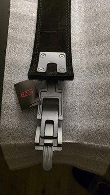 SBD 13 MM Powerlifting Belt - Forge Grey w silver buckle size M