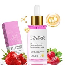 After Shave Oil Women for Smooth Skin, 50 ML Strawberry Shaving Oil with Peptide