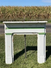 Antique Fireplace Mantel Surround (48.25x49)Architectural Salvage Rustic, A152
