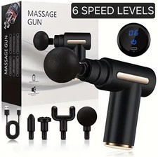 6 Speed Massage Gun Percussion Massager Deep Tissue Muscle Vibrating Relax