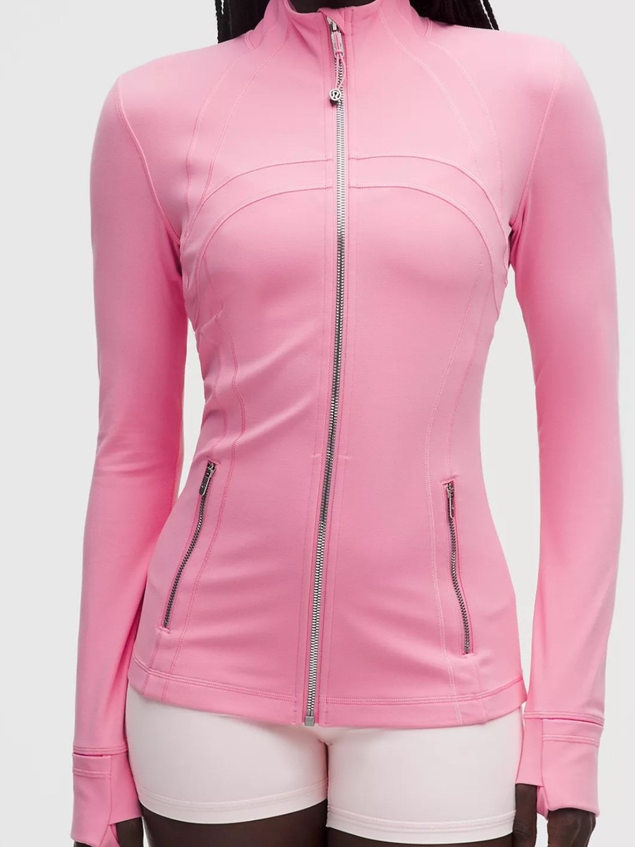 FAST SHIP LULULEMON DEFINE JACKET NULU CANDY CLOUD/MIRROR SILVER