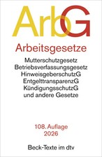 Arbeitsgesetze. ArbG | Taschenbuch | Beck-Texte im dtv | 1180 S. | Deutsch