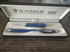 VICTORINOX Classic blau mit CROSS Schreiber  Schweizer Taschenmesser TOP + OVP