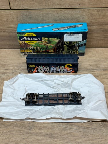 Coche de caja Athearn HO C&O Chessie System 16621 con graffiti personalizado | Condition: Used