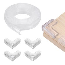 6.5 ft x 0.99 Inch Edge Corner Protector with 4 Corners, Transparent