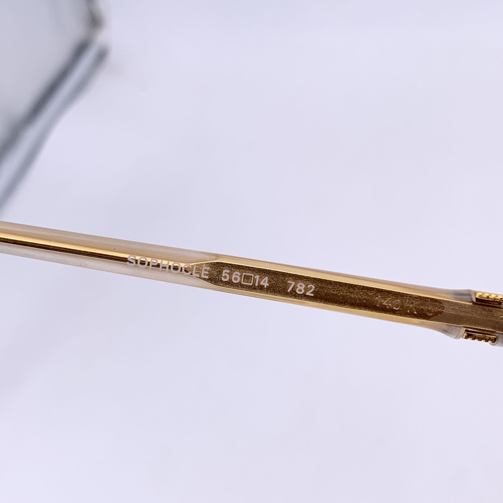 Occhiali da sole Yves Saint Laurent vintage grigio bianco SOPHOCLE 56 14