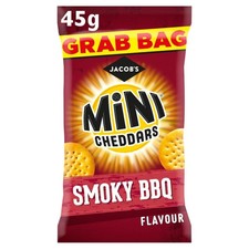Jacob's Baked BBQ Mini Cheddars Pack of 30 x 45g
