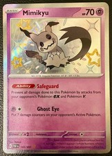 Mimikyu 160/091 Shiny Rare Paldean Fates Pokemon Holo NM on eBay