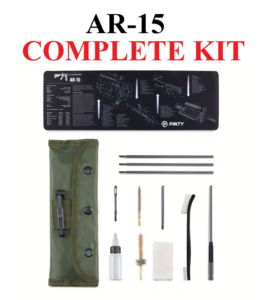 🔥 AR-15 Rifle Cleaning Kit w/ Silicone Cleaning Mat – .223 / 5.56 🔥🔥 KIT