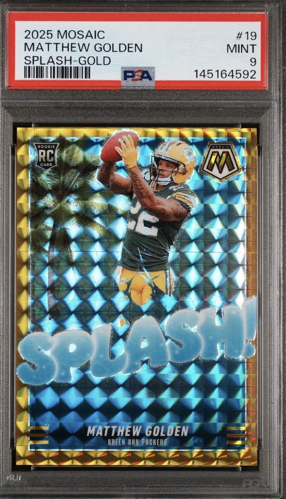 Matthew Golden Panini Mosaic Splash #19 Gold