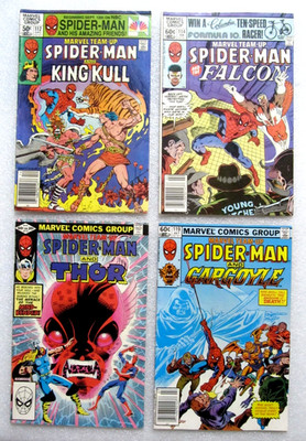 LOT - MARVEL TEAM-UP #112 #114 #115 #119 SPIDER-MAN MARVEL COMICS - BAGGED
