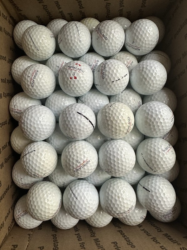 100 Kirkland Recycled Golf Balls
