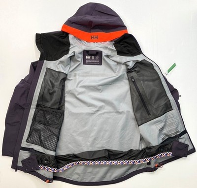 Men's HELLY HANSEN Sogn Shell 2.0 Ski Shell Jacket BLACK GRAPE | eBay