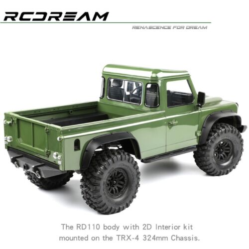 2 Doors 324mm Body Shell for 1/10 RC Crawler Car Traxxas Land Rover Camel Cup - Picture 3 of 40