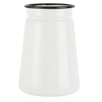 Emaille WeißEr Hoher Vase 15,5 Cm Von Ib Laursen