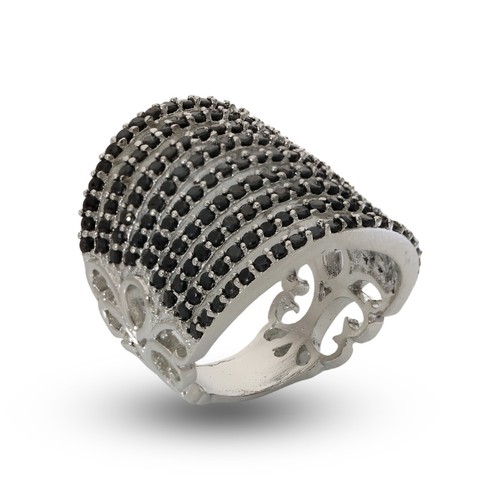 Umwerfend Cubic Zirkonia Nine Line Riesiges Hochzeit Damen Ring Variant Color - Bild 6 von 129