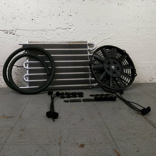 1949-54 Chevy Bel Air Transmission Oil Cooler Electric Radiator Fan Kit 283 265