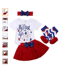 1st 4th of july baby girl outfit