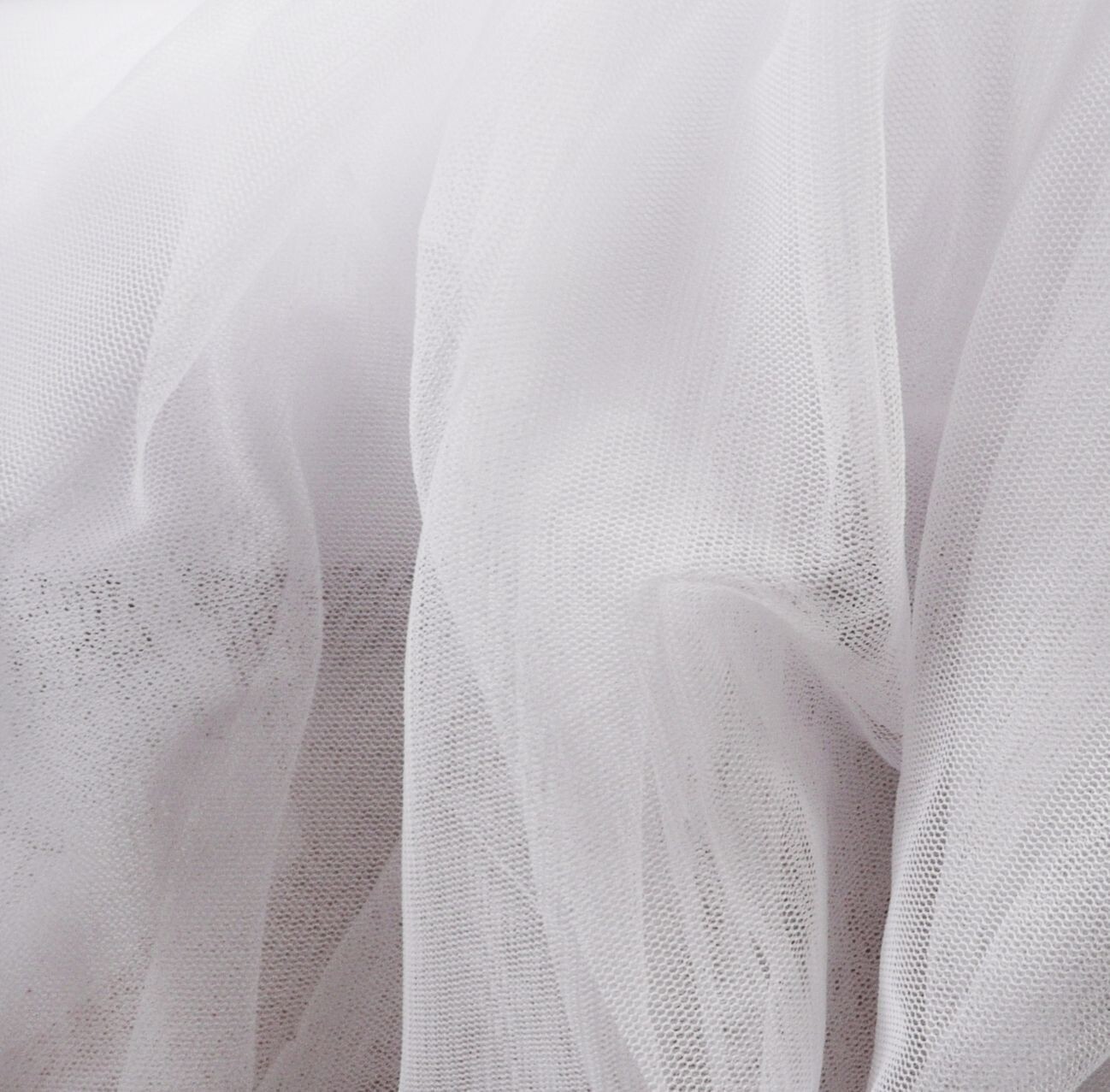 White Soft Tulle Veiling Fabric 150cm wide - by the metre - Bridal wedding veil