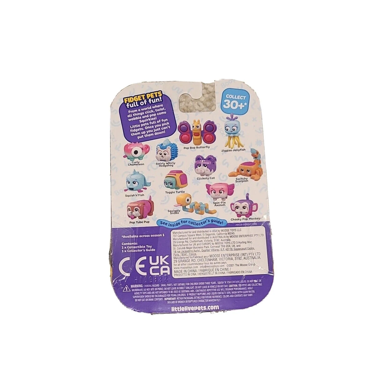 Little Live Pets Squirkies Cheeky Pop Monkey Figure 