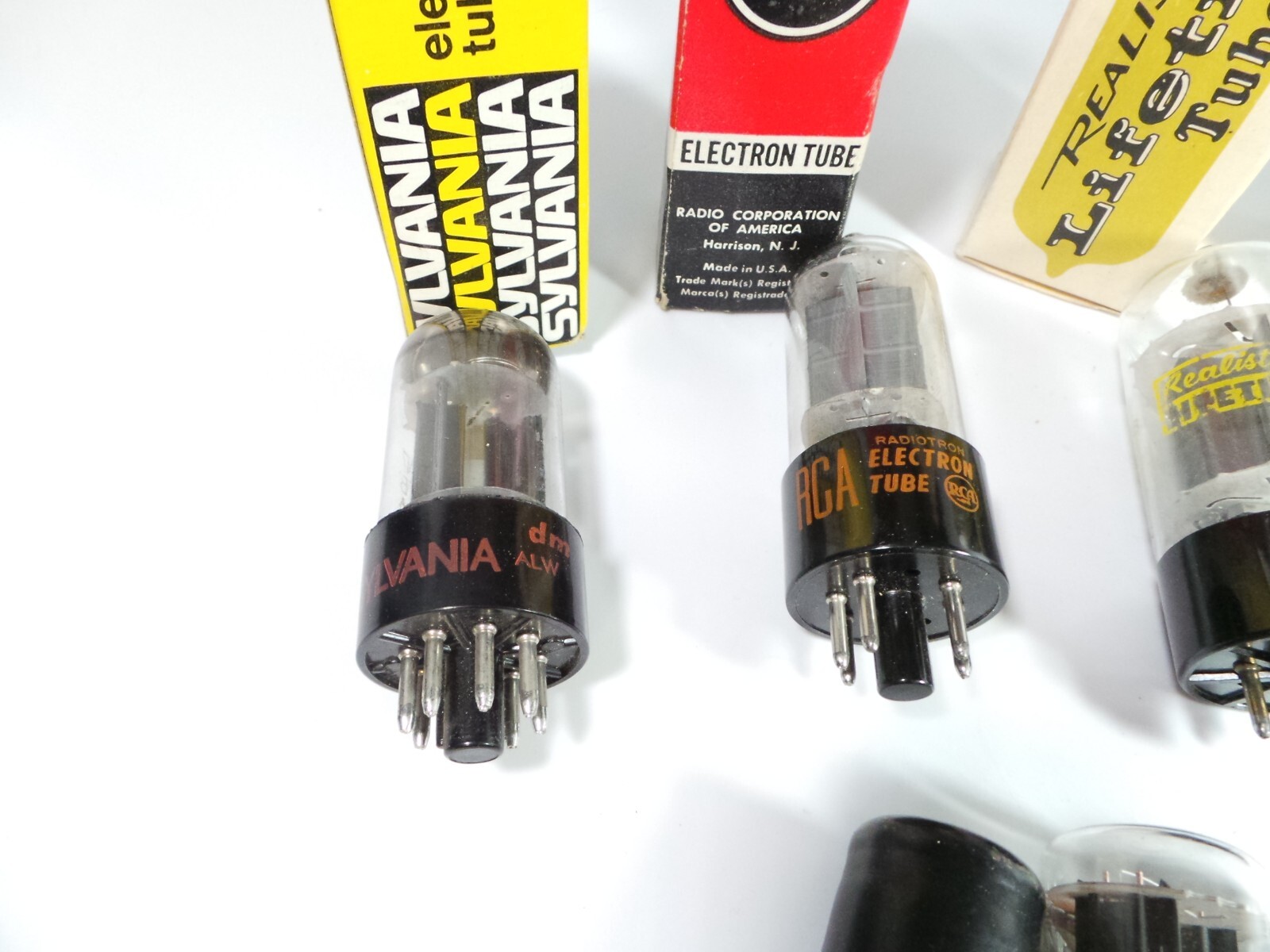 Vintage Vacuum Radio Tube 7pc Lot 6SN7GTB 25CU6 12AX4GTB 6SA7 | eBay