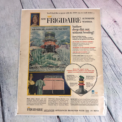 #ad #ad 1959 Frigidaire Automatic Washer Vintage Print Ad Poster Promo Art Magazine Page $10.49