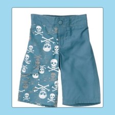 EEUC Boys 3 Gymboree SKULL CROSSBONES UPF 50 SWIMWEAR TRUNKS BOARD Shorts
