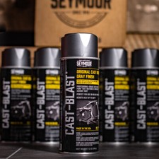 Seymour Cast Blast Iron Gray Finish Aerosol Spray Paint 12oz Us-made Case 6cans