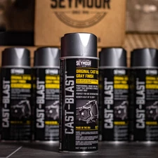 SEYMOUR Cast Blast Iron Gray Finish Aerosol Spray Paint 12oz US-made Case 6/cans
