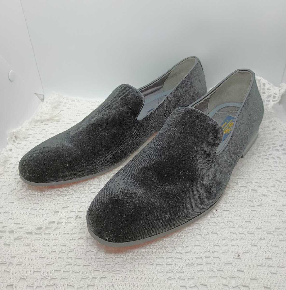 La Milano Alex Mens Slippers Memory Foam Loafers Velvet Red  display picture 1