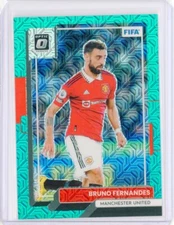 2022-23 Panini Donruss Optic BRUNO FERNANDES Teal Mojo Man United Portugal 29/49