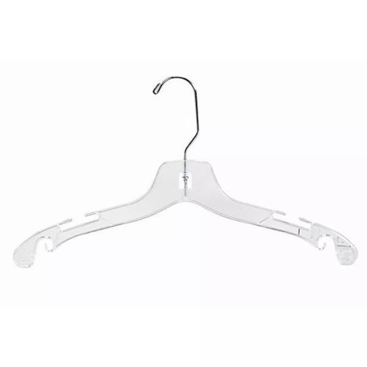 Only Hangers Clear Plastic 17 Dress Hanger (Box of 100)