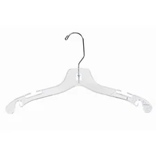 Only Hangers Children's Clear Plastic Shirt Hanger 14" (pack of 50)
