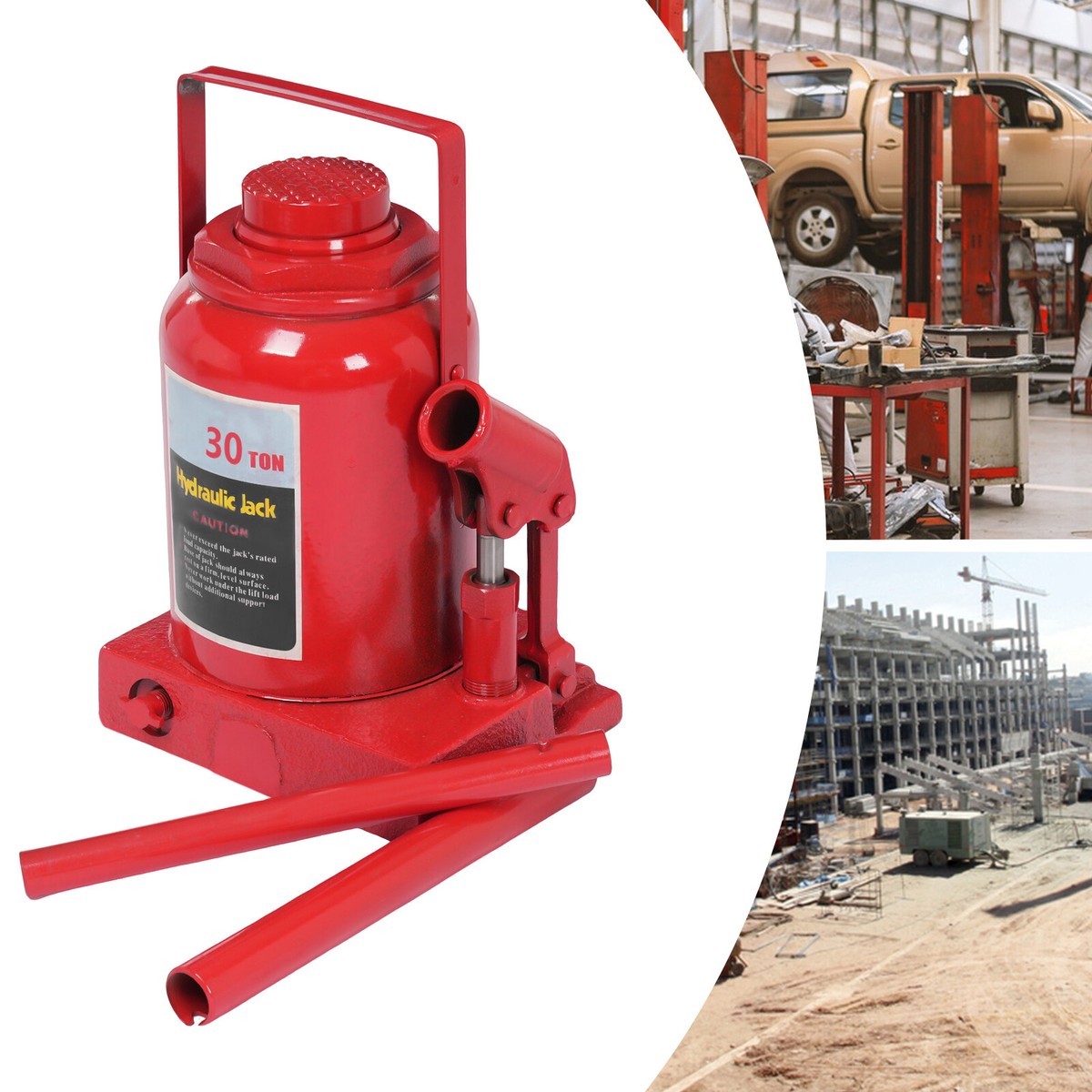 30Ton Hydraulic Bottle Jack 66138lb Lift HEAVY DUTY Automotive New