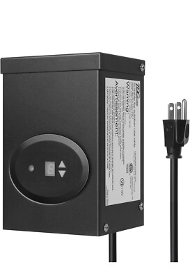 TOPKDA 300W Low Voltage Transformer with Timer and Photocell Sensor Waterproof