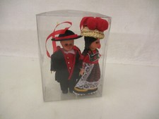 x-73334	Paar Trachtenpuppen Kunststoff H:ca.110mm guter Zustand