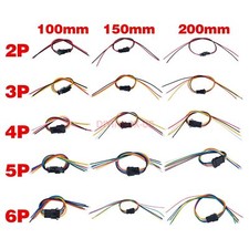 Lot SM 2.54mm Wire Cable Connector Plug 2P-6P Terminal 10/15/20CM Male Female