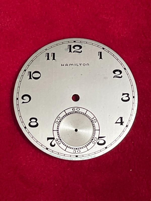 Vintage Hamilton 12s Pocket Watch Dial #53