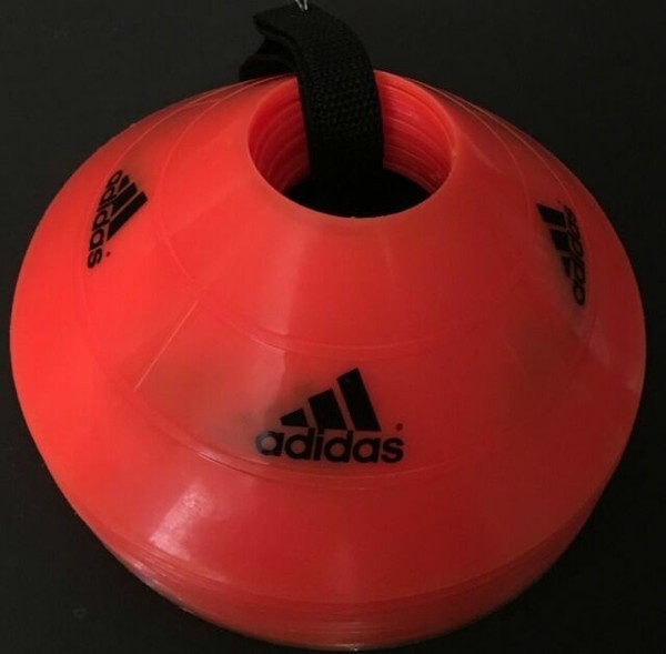 adidas Soccer Field Marker Cones Orange 4 Sets of 10 Cones 40 Total