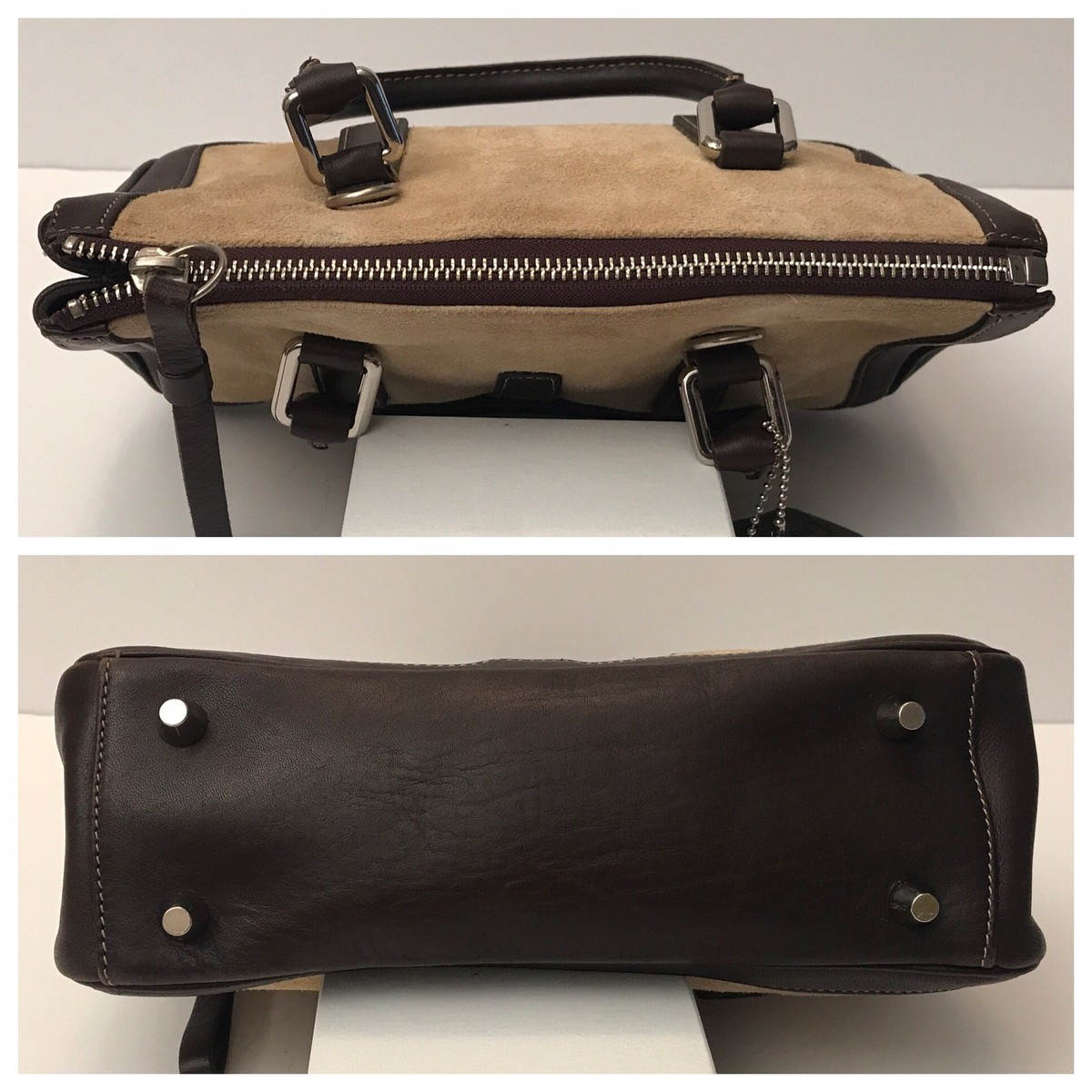 美品　COACH　レザー　黒 COACH #9427 Authentic Bonnie Cashin Vintage Legacy Tote Bag