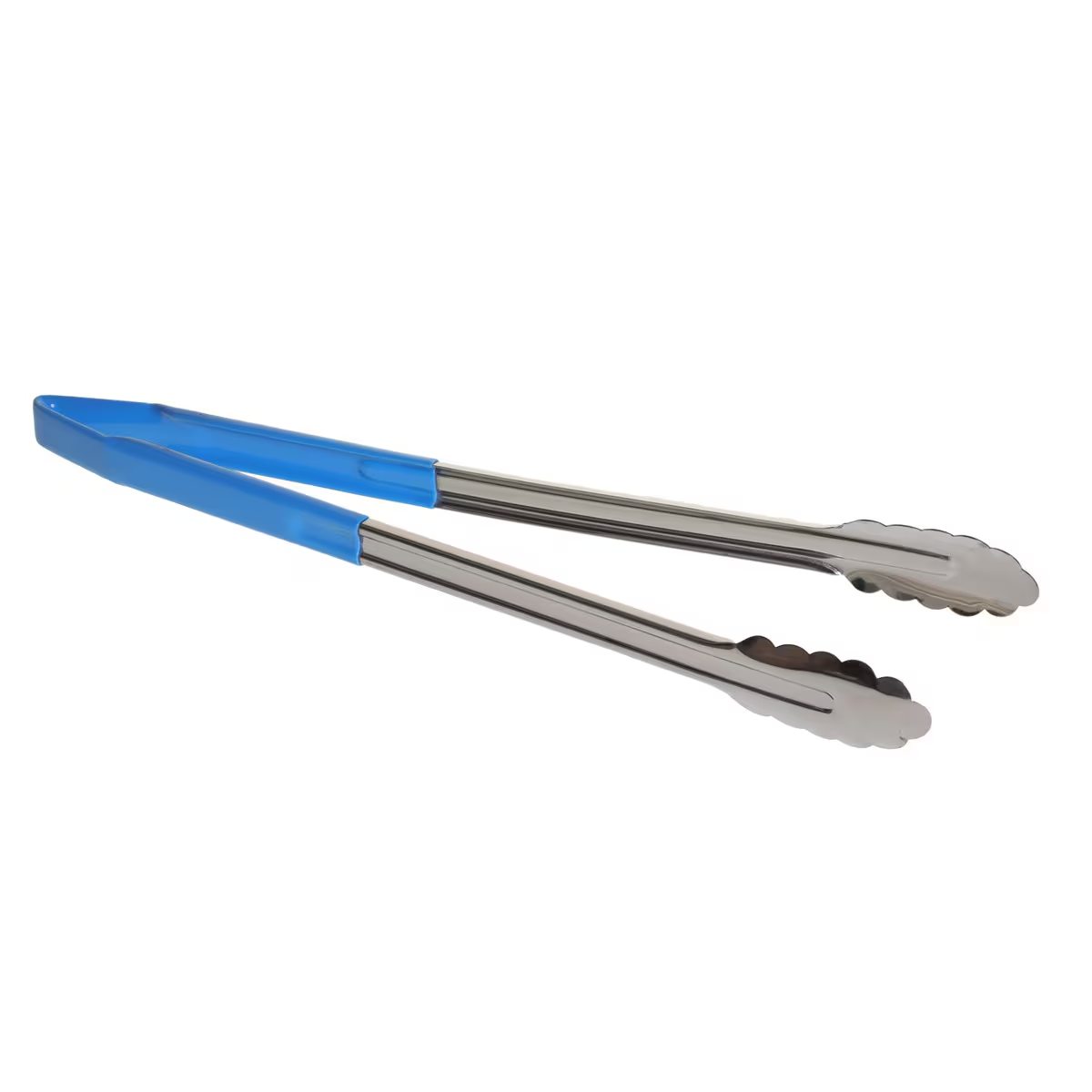 Tablecraft 3716BLEU 16""  V-Hinged Serving Tong Buffet Catering Food Tong Blue
