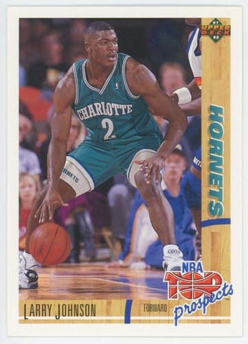 1991-92 Upper Deck Larry Johnson Top Prospects RC # 445